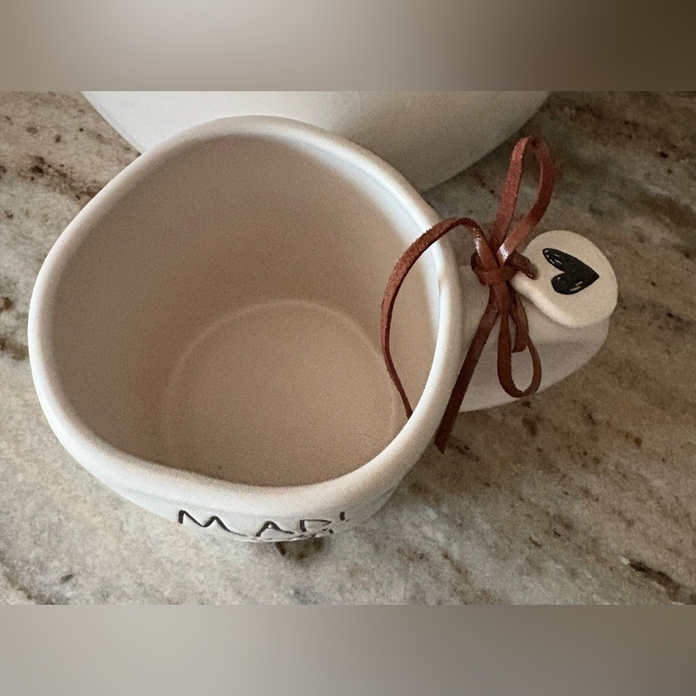 Rae Dunn Cream Mug with 'Made With Love' Charm - Picture 3 of 3